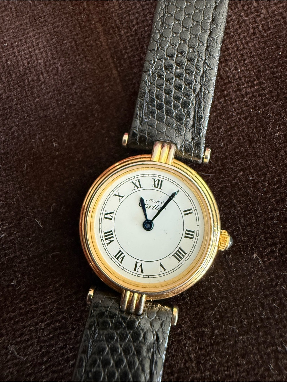Must de Cartier solid sterling silver 18k gold plated